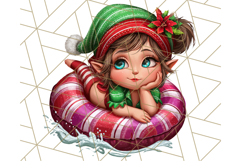 Summer Christmas Clipart PNG, Tropical Holiday Art Clip Art Product Image 2
