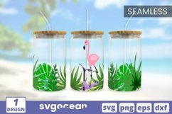 Can Glass Wrap SVG Bundle | Summer | Flamingo Product Image 11