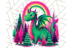 Cute Fantasy Dragon Clipart PNG, Bold Baby Dragon Clip Art Product Image 2