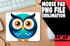 Owl Mouse Pad Sublimation - Various Artistic Styles Product Image 1