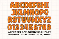 Halloween Alphabet png clipart, halloween letters doodle Product Image 4