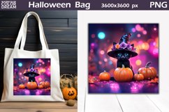 Cat Halloween Bag | Witch Cat Halloween Bag Product Image 1