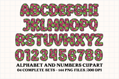 Halloween Alphabet png clipart, halloween letters doodle Product Image 3