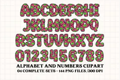 Halloween Alphabet png clipart, halloween letters doodle Product Image 3