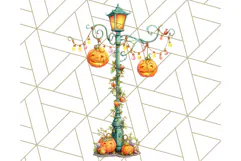 Halloween Neighborhood Clipart PNG for Trick or Treat Product Image 2