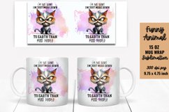 Funny Animal Quotes Mug Wrap Sublimation Product Image 1