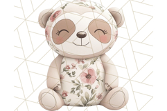 Pink Floral Stuffed Animal Clipart PNG, Cute Stuffed Animals Product Image 2