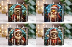 Stained Glass Christmas Tumbler Wrap Bundle | Christmas PNG Product Image 10