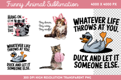 Funny Animal Sublimation PNG Product Image 1