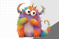 Watercolor Monster, Whimsical, Product Image 4