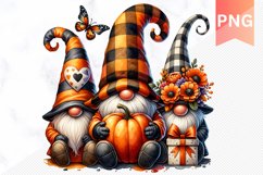 Halloween Gnome And Pumpkin Sublimation - Clipart PNG Bundle Product Image 11