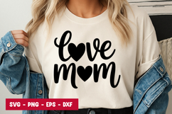 Love Mom Script Typography SVG PNG Product Image 1