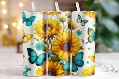 Sunflower Tumbler Wrap | Sublimation | Tumblers Product Image 1