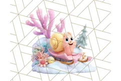 3D Under the Sea Christmas Clipart, Ocean Christmas PNG Product Image 2