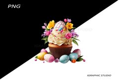 Easter Cupcake Clipart Product Image 1