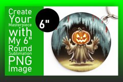 Artful Round Design Coaster PNG , Halloween Product Image 1