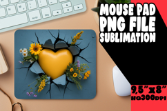 VIBRANT mouse MAT Innovative Art, 3D Heart Product Image 1