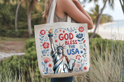 God Bless the USA PNG T-Shirt|4th of July PNG Sublimation Product Image 5