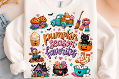 Pumpkin Season Favorites Cute Fall PNG Product Image 1