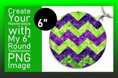 Glitter Stripe Pattern Round Design Art Product Image 1