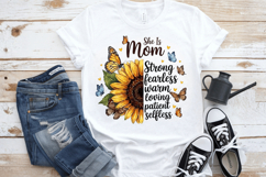 She is mom Sunflower PNG sublimation | Mother's Day PNG T-Sh Product Image 5