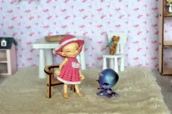 Roses wallpaper pink dollhouse nursery download file flowers Product Image 10