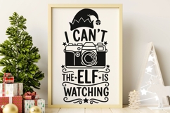 I Can’t The Elf Is Watching Svg, Funny Christmas Elf Svg. Product Image 8