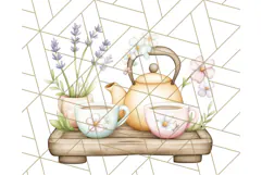 Tea Time Animal Clipart PNG Woodland Forest, Cottagecore Png Product Image 2