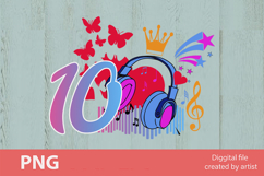 Birthday girl png, Birthday princess png, princess, number Product Image 1