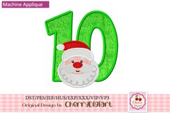 Christmas Santa Numbers machine embroidery bundle 2312V Product Image 2