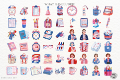 Teacher Life Daily Routine Clipart Product Image 4