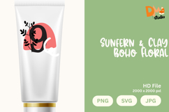 Sunfern &amp; Clay Boho Floral Monogram Product Image 1