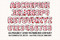 Valentine Alphabet Clip Art, valentines day letters doodle Product Image 4