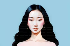 Asian art 10 PNG, Asian art print, Korean wall art Product Image 10