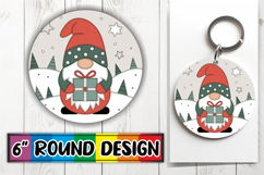 Timeless Keychain Circle PNG, Gnomes Product Image 1