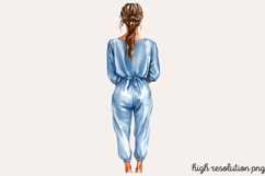 Blue Cozy Spring Home Clipart PNG Product Image 1