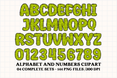 Halloween Alphabet png clipart, halloween letters doodle Product Image 4