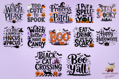 28 Funny Halloween Quotes PNG Sublimation Bundle Product Image 2
