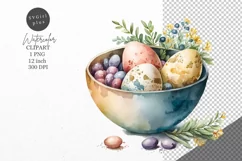 Eggs clipart, Chicken clipart, Watercolor clipart Product Image 1