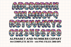Day of The Dead PNG Alphabet, day of the dead letters doodle Product Image 4