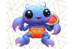 Sea Creatures With Summer Accessories PNG Clipart Product Image 2