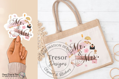 Mr And Mrs Glam Wedding PNG Fashion Clipart Sublimation Product Image 9