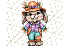 Halloween Bunny Clipart, Cute Bunnies in Costumes PNG Product Image 2