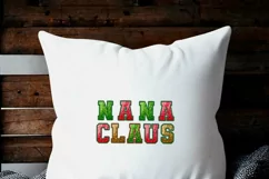 Nana Claus Faux Sequin for Sweatshirt, Sublimation Design Product Image 2