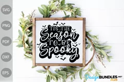 halloween Quote/ 'Tis the season to be Spooky SVG Design Product Image 3