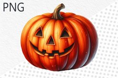 Halloween Pumpkins Sublimation - Clipart PNG Design Product Image 1