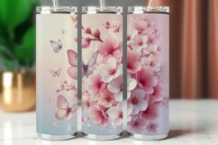 Spring Tumbler Wrap 20 oz - plum blossoms Product Image 1