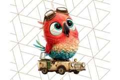 Cute Safari Animal Clipart with Jungle Accessories Png Product Image 2