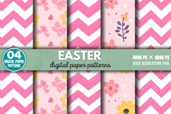 EASTER PATTERNED Digital Paper Background PNG Product Image 1
