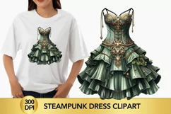 steampunk dress Clipart, steampunk dress png Product Image 1